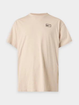 T-shirt basic Nike beżowy
