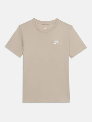 T-shirt basic Nike beżowy