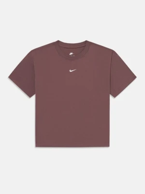 T-shirt basic Nike brązowy