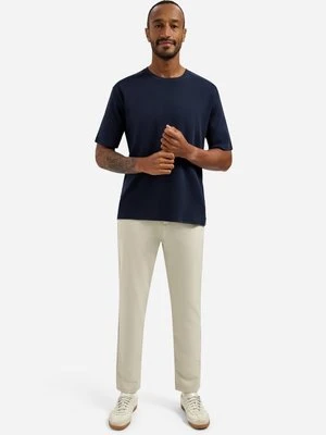 T-shirt basic No Excess granatowy