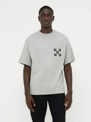 T-shirt basic Off White szary