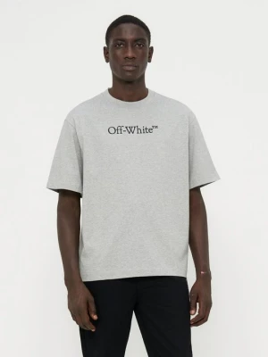 T-shirt basic Off White szary
