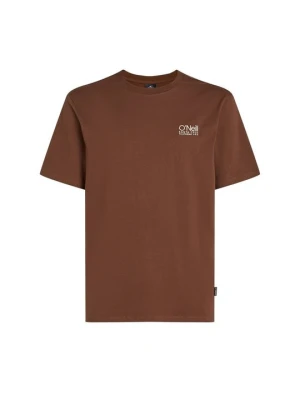 T-shirt basic O'Neill brązowy