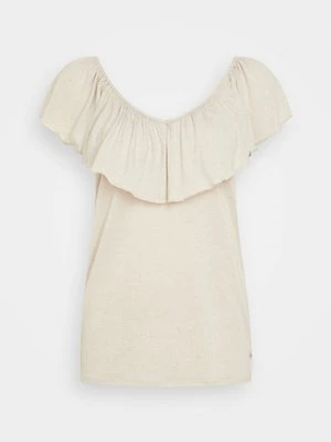 T-shirt basic Only beżowy