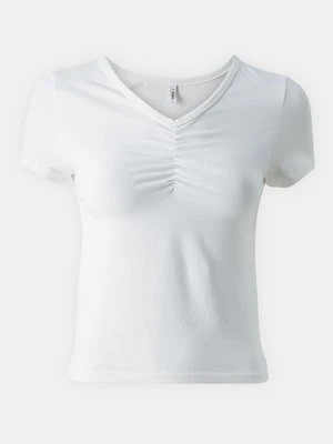 T-shirt basic Only mleczny