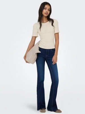 T-shirt basic Only mleczny