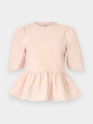 T-shirt basic Only jasnoróżowy