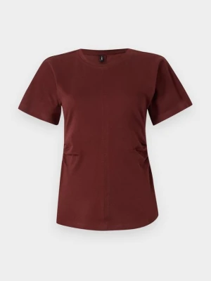 T-shirt basic Only bordowy