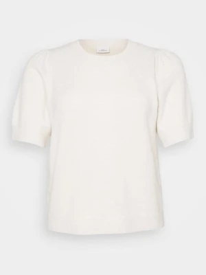 T-shirt basic ONLY Carmakoma beżowy