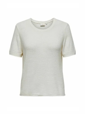 T-shirt basic ONLY Carmakoma mleczny