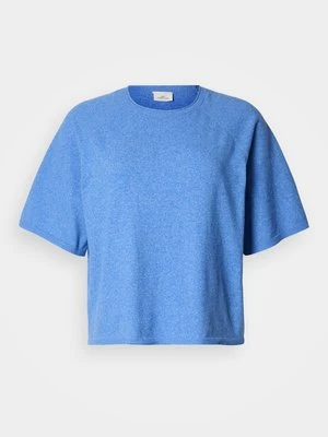 T-shirt basic ONLY Carmakoma niebieski