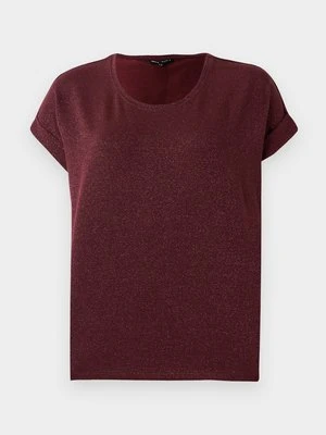 T-shirt basic Only ciemnobrązowy