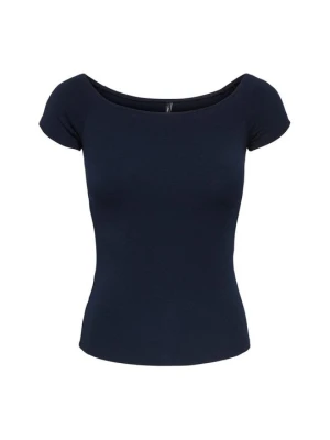 T-shirt basic Only granatowy