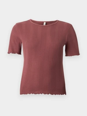 T-shirt basic Only jasnoróżowy