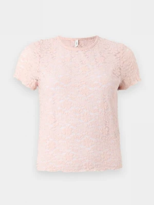 T-shirt basic Only jasnoróżowy