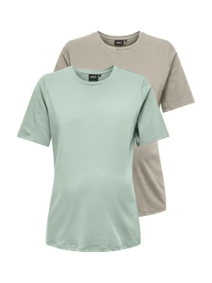 T-shirt basic Only jasnozielony
