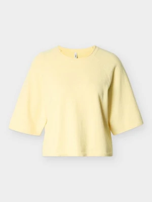 T-shirt basic Only jasnożółty