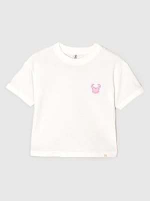 T-shirt basic ONLY MINI biały