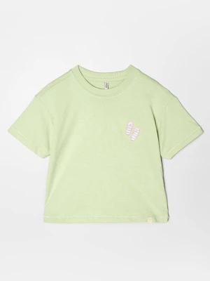 T-shirt basic ONLY MINI zielony