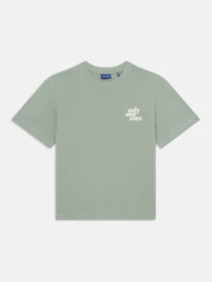 T-shirt basic Only & Sons jasnozielony