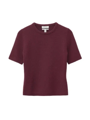 T-shirt basic & Other Stories bordowy