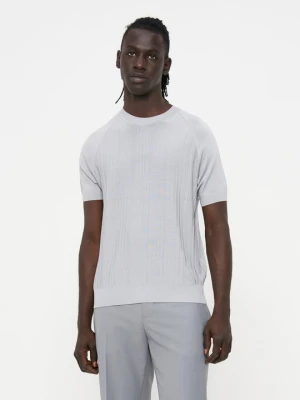 T-shirt basic Patrizia Pepe szary