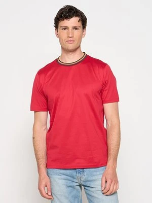 T-shirt basic Paul Smith różowy