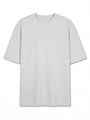 T-shirt basic Pegador jasnoszary melanż