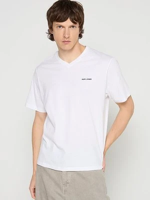 T-shirt basic Pepe Jeans biały