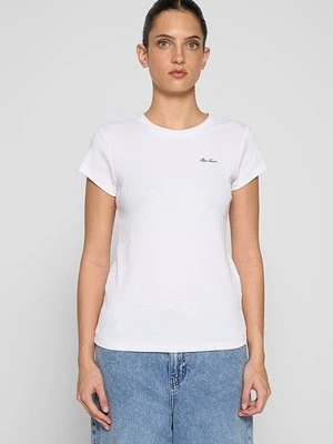 T-shirt basic Pepe Jeans biały
