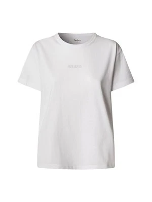 T-shirt basic Pepe Jeans biały
