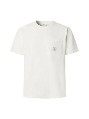 T-shirt basic Pepe Jeans mleczny