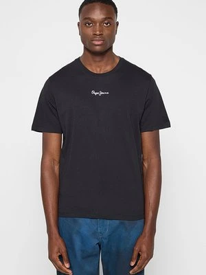 T-shirt basic Pepe Jeans czarny