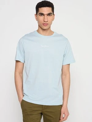 T-shirt basic Pepe Jeans jasnoniebieski