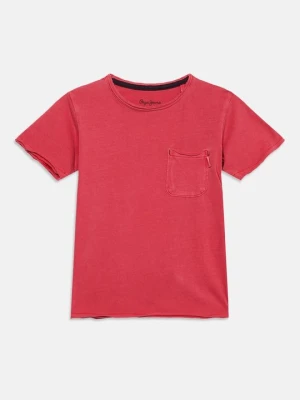 T-shirt basic Pepe Jeans błękit królewski