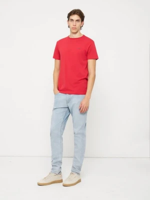 T-shirt basic Pepe Jeans czerwony