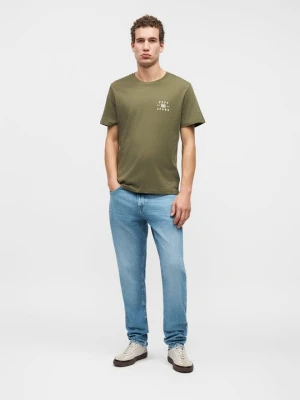 T-shirt basic Pepe Jeans oliwkowy