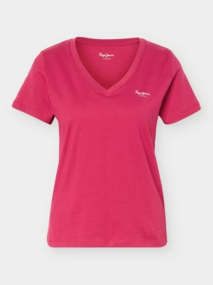 T-shirt basic Pepe Jeans różowy