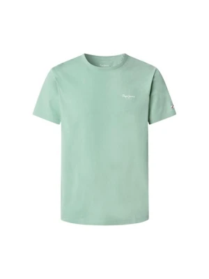 T-shirt basic Pepe Jeans zielony