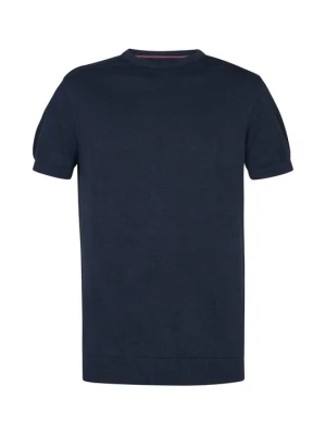 T-shirt basic Petrol Industries granatowy