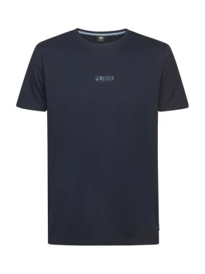 T-shirt basic Petrol Industries granatowy