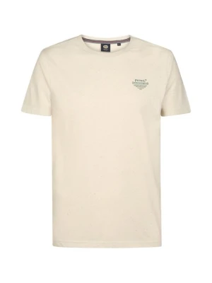 T-shirt basic Petrol Industries mleczny