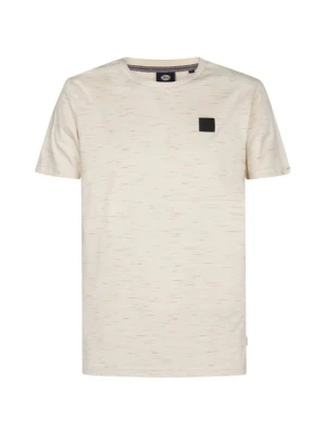 T-shirt basic Petrol Industries mleczny