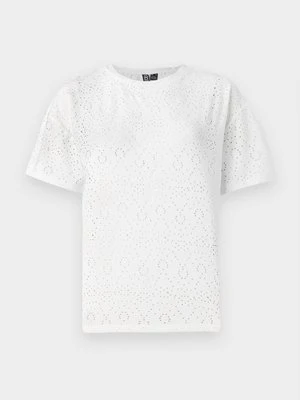 T-shirt basic Pieces mleczny
