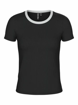 T-shirt basic Pieces czarny