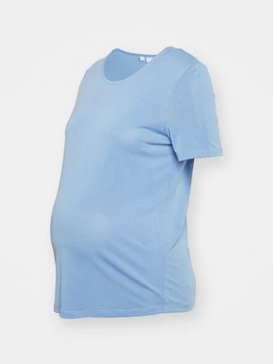 T-shirt basic Pieces niebieski