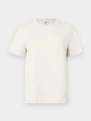 T-shirt basic Pieces mleczny
