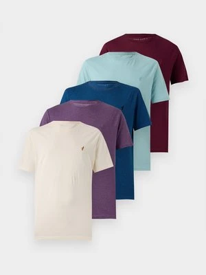 T-shirt basic Pier One By Zalando niebieski melanż