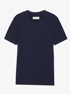 T-shirt basic Pier One granatowy