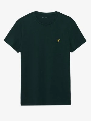 T-shirt basic Pier One ciemnozielony
